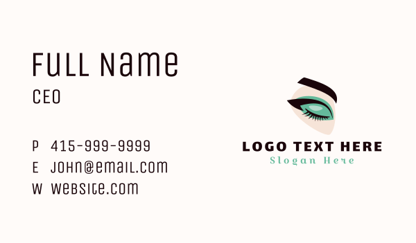 Eyeshadow Cosmetics Makeup Business Card Design Image Preview