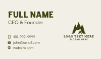 Forest Tree Camping Tent Business Card Image Preview