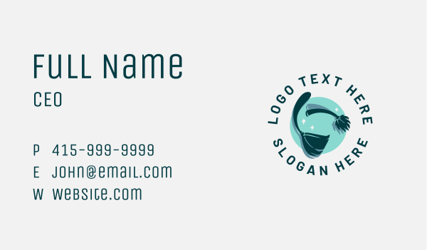 Cleaning Janitorial Sanitation Business Card Design Image Preview