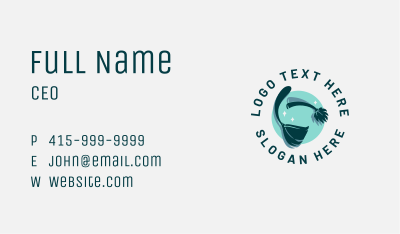 Cleaning Janitorial Sanitation Business Card Image Preview