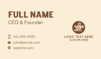 Steampunk Coffee Cup Cafe Business Card Preview