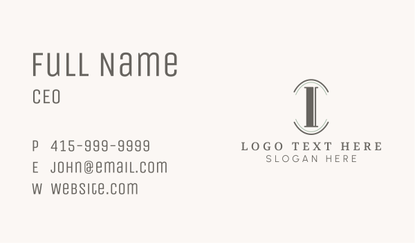 Generic Business Letter I Business Card Design Image Preview