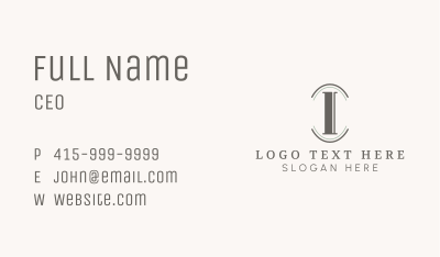 Generic Business Letter I Business Card Image Preview