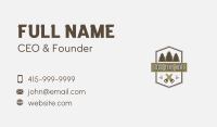 Handsaw Tree Lumberjack Business Card Preview