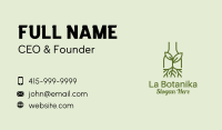 Monoline Sprout Bottle  Business Card Image Preview