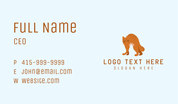 Playful Cat Letter A Business Card Design Image Preview