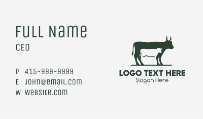 Livestock Cattle Farm Business Card