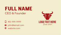Bull Castle Fortress Business Card Image Preview