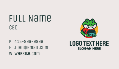 Frog Reptile Housing Business Card