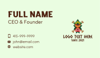 Scary Tiki Mask Business Card Image Preview