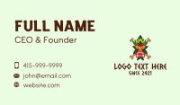 Scary Tiki Mask Business Card Preview