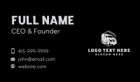 Company Truck Hexagon Business Card Preview