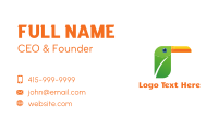Toucan Leaf Business Card Image Preview
