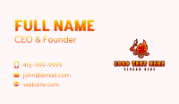 Marshmallow Campfire Camper Business Card Design