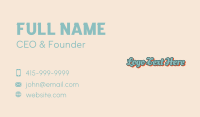 Vintage Wordmark Logo Business Card Image Preview