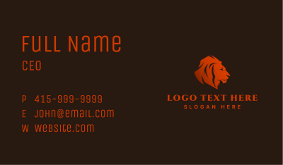 Wild Lion Firm Business Card Image Preview