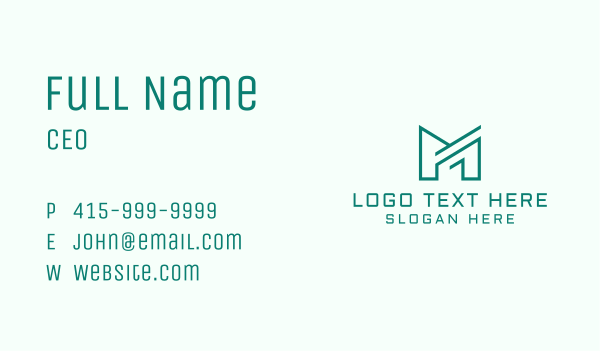 Letter M Finance Firm  Business Card Design Image Preview