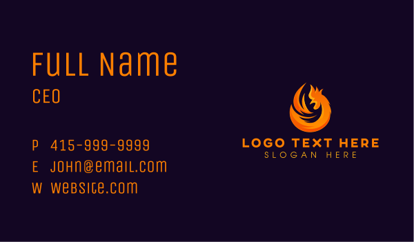 Flame Chicken Barbecue Business Card Design Image Preview