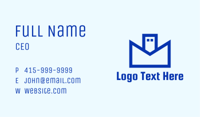 Digital USB Mail Business Card Image Preview