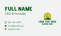 Marijuana Mountain Sunrise Business Card Image Preview