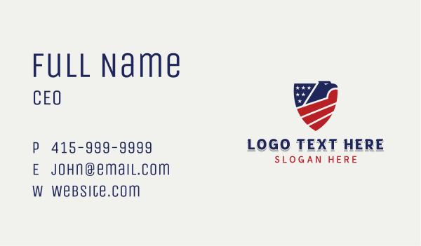 Eagle Star Shield Business Card Design Image Preview