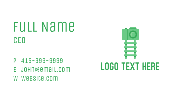 Green Kids Ladder Photography Business Card Design Image Preview