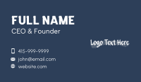 Sroke Art Wordmark Business Card Image Preview
