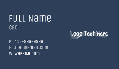 Sroke Art Wordmark Business Card Image Preview