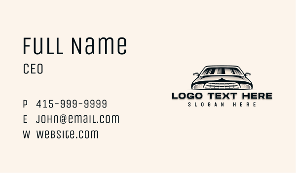 Automobile Detailing Maintenance Business Card Design Image Preview