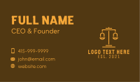 Gold Scale Law Firm  Business Card Design