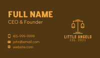 Gold Scale Law Firm  Business Card Image Preview