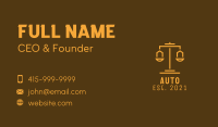 Gold Scale Law Firm  Business Card Image Preview