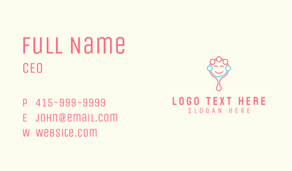 Baby Rattle Mascot  Business Card Design Image Preview
