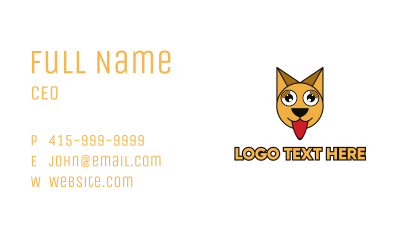 Hungry Polygon Cat Business Card Image Preview