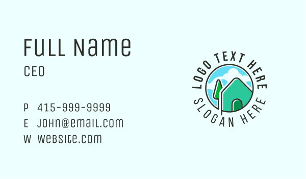 Nature Residential House Business Card Design Image Preview