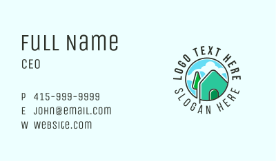 Nature Residential House Business Card Image Preview
