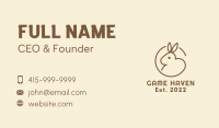 Cute Brown Hare Business Card Image Preview