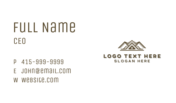 House Roofing Builder Business Card Design Image Preview