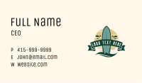 Surfboard Wave Resort Business Card Image Preview