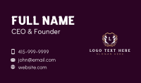 Horse Shield Crest Business Card Preview