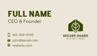 Greenhouse Leaf Gardening Business Card Image Preview