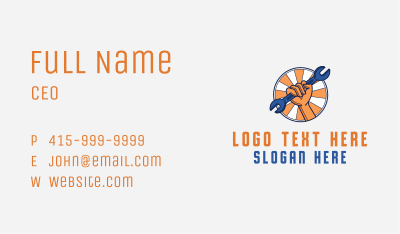Mechanic Auto Repair Business Card Image Preview