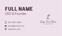 Feminine Boutique Lettermark Business Card Image Preview