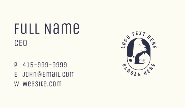 Veterinary Dog Cat Business Card Design Image Preview