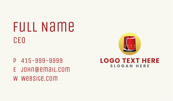 Fez Hat Clothing Business Card Design Image Preview