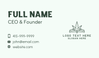 Simple Marijuana Leaf  Business Card Image Preview