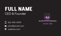 Purple Wolf Beast Gaming Business Card Image Preview