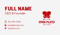 Red Elephant Arrow  Business Card Image Preview