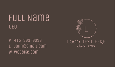 Floral Ring Decoration  Business Card Image Preview