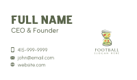 Fresh Hourglass Grocery Business Card Design